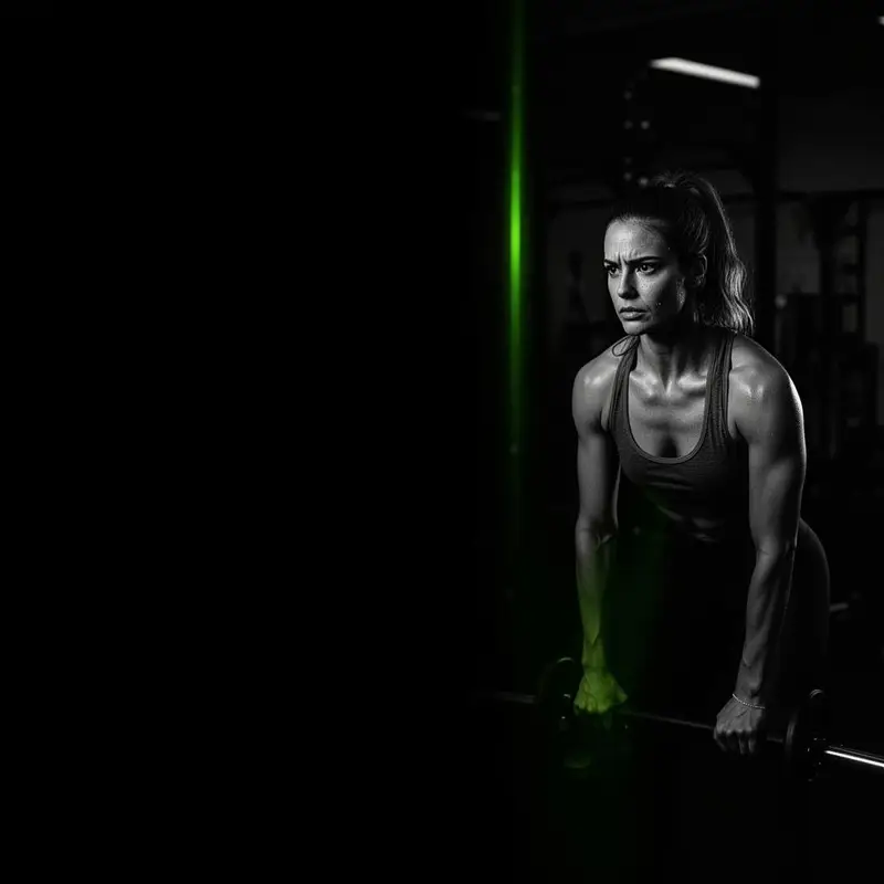 Atleta entrenando con intensidad